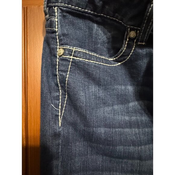 Harley-Davidson Womens Embellished Wing Pocket Bootcut Denim Jeans Size 16 - Picture 7 of 13